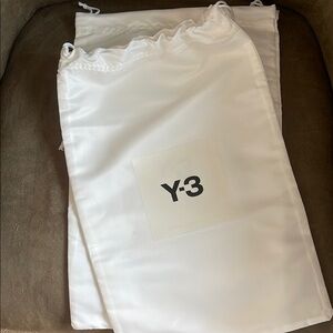 Y-3 White Dust Bags